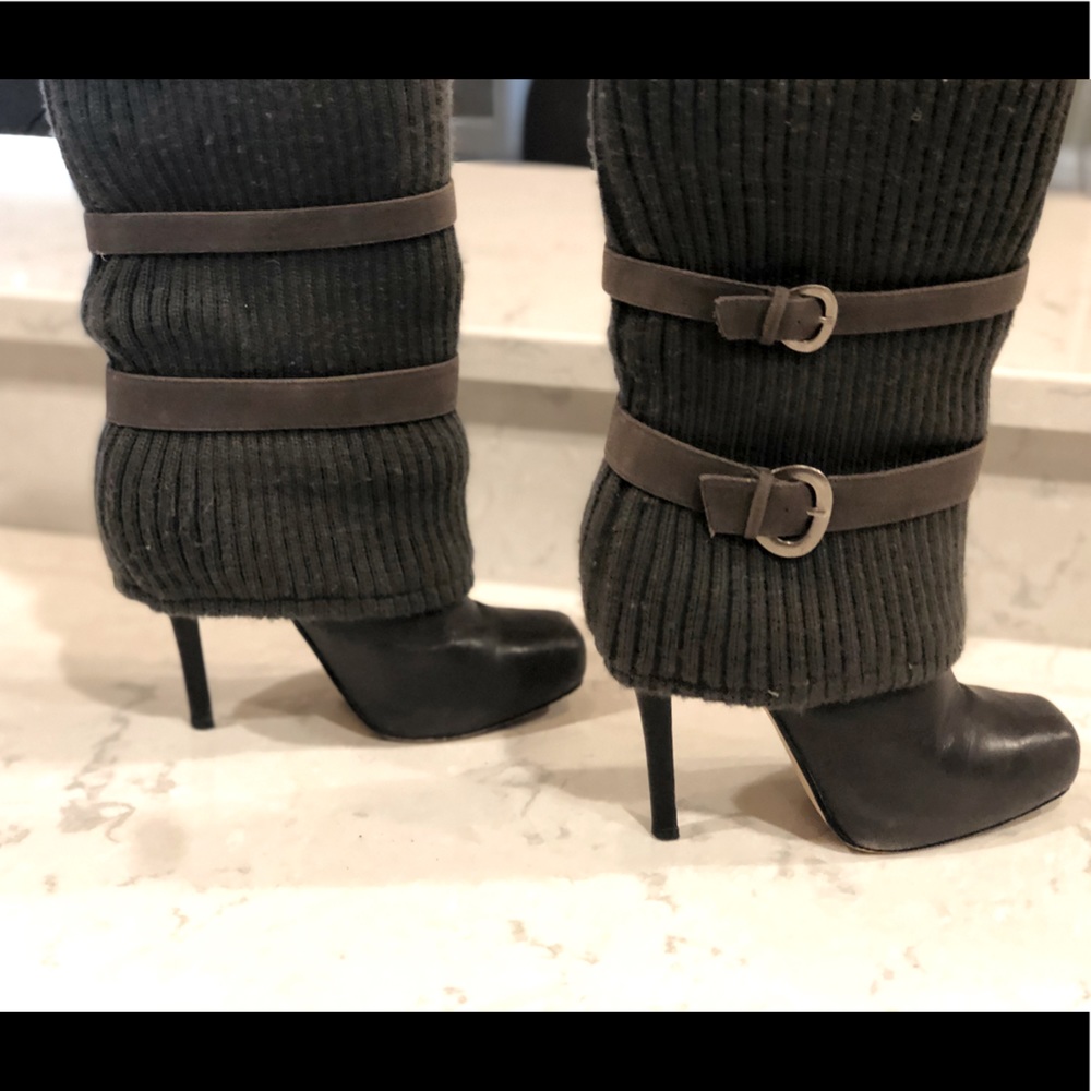 Bakers belted sweater boots